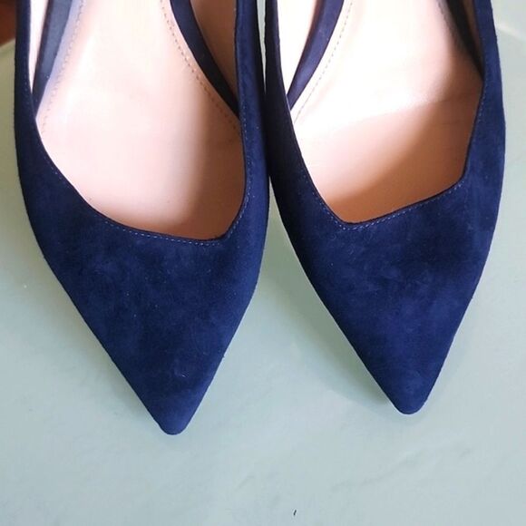 Giorgio Armani Suede Leather Flats - Picture 2 of 10